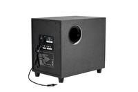 Haut-parleur en bois 2.1 canaux haute puissance 100W avec subwoofer + 20W*2 enceintes satellite BT/FM/USB/SD/AUX/Télécommande pour la maison/les fêtes