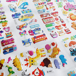 Personalized Kawaii Children Decorative Custom Non-toxic Leave to Trace 3d Gift Puffy <strong>Stickers</strong> for <strong>Kids</strong> - Product Image 3