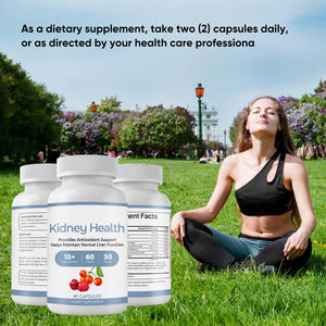 SUNI OEM Suplementos de hierbas Cápsulas de riñón Cápsulas de limpieza y desintoxicación 60 Cápsulas para soporte <span class=keywords><strong>renal</strong></span> Promover La Salud <span class=keywords><strong>Renal</strong></span> - Product Image 6