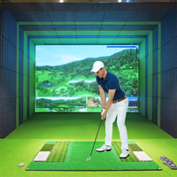 Panneaux muraux pour simulateur de golf d'intérieur 10x8, enclos pour simulateur de golf à domicile