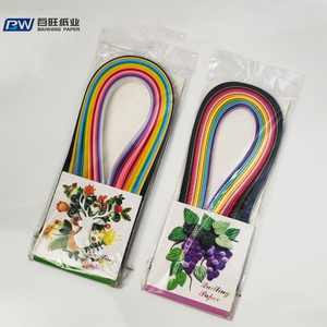 Handmade Easy Quilling Art DIY Origami Paper Popular Colorful Design with Double Sided Coating