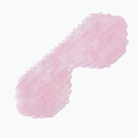 Outils de beauté en jade, masque pour les yeux en quartz rose, outil de massage facial en quartz rose