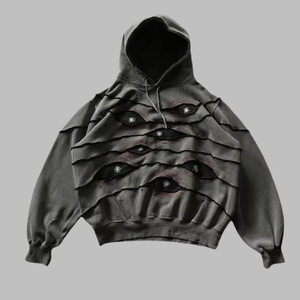 Felpe da Uomo Personalizzate <span class=keywords><strong>con</strong></span> Ricamo e Stampa, Giacche <span class=keywords><strong>con</strong></span> <span class=keywords><strong>Cappuccio</strong></span> a Maniche Lunghe, <span class=keywords><strong>Felpa</strong></span> <span class=keywords><strong>Basic</strong></span> Streetwear <span class=keywords><strong>con</strong></span> Patchwork Scuro, Resistente e Oversize - Product Image 1