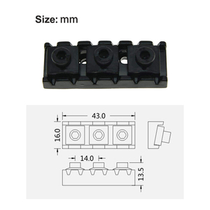 Écrou de verrouillage de guitare électrique noir de 43mm pour pont <span class=keywords><strong>Floyd</strong></span> <span class=keywords><strong>Rose</strong></span> Tremolo - Product Image 6