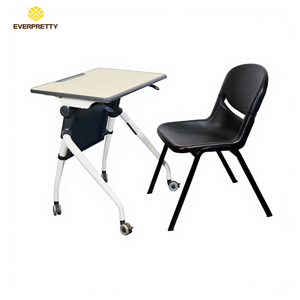 ชุดโต๊ะและเก้าอี้พับได้อเนกประสงค์ไม้แบบโมเดิร์นสั่ง<span class=keywords><strong>ท</strong></span>ำพิเศษ โต๊ะ<span class=keywords><strong>นัก</strong></span>เรียนเคลื่อนย้ายได้พร้อมล้อสำหรับห้องเรียน - Product Image 2