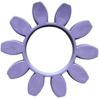 Accouplement à mâchoires en polyuréthane (PU) Rotex, durable, anticorrosion, type araignée 98SHA, avec coussinets violets