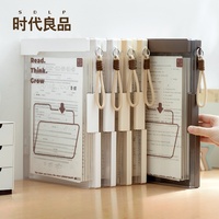 Organizador de Documentos A4 de Plástico PP Moderno, Caja de Almacenamiento de Papel para Pruebas, Caja de Almacenamiento de Archivos de Oficina de Forma Rectangular