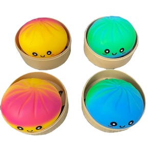 Juguete Sensorial Antiestrés de Peluche con Forma de Bollo Relleno al Vapor, Bola de Agua para Aliviar el Estrés, Juguete para Apretar y Descomprimir - Product Image 3