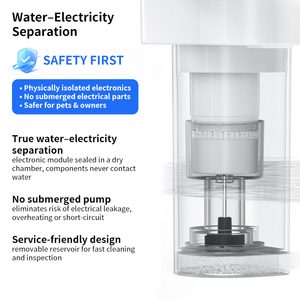 Fontaine à eau pour animaux de compagnie en acier inoxydable sans fil avec stérilisation UVC, fontaine à eau intelligente pour chien, distributeur d'eau silencieux pour chat, fournisseur OEM - Product Image 4