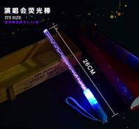 LED-Leuchtstäbe Acryl-Blasenstäbe 7 Farben Blinkende Leuchtspielzeuge für Geburtstagsfeiern Konzerte Rave-Festivals Dekorationen