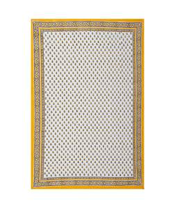 Handmade Cotton Indian Block Print <b>Tablecloth</b> Floral Design Rectangle Table Cover for for Home Decor and Wedding - Product Image 4