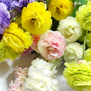 Flores Artificiales de Seda, 6 Cabezas, Color Lila, Peonía en Capas, Decoración para Bodas y Hogar, Alta Simulación - Product Image 2