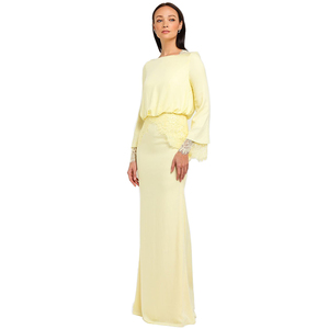 Neue Stil, Mode, Design Stickerei Baju Kurung Malaysia Lange Ärmeln Islamische Kleidung - Product Image 3