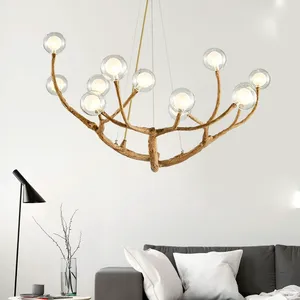 Luminaire suspendu LED pour îlot de cuisine BGST, décoration intérieure, lampe suspendue pour restaurants, bars, style nordique moderne, lustre en verre de luxe - Product Image 2