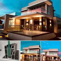 Mudah Install Aluminium U Channel Kuat Pagar Balustrade Harga untuk 10-22Mm Kaca untuk Villa Rumah Impian
