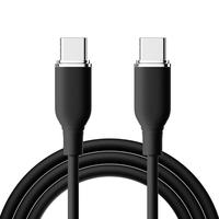 Cable USB Plano de Silicona Líquida con Revestimiento de PVC Tipo-C de Carga Rápida PD 5A, 2M, para Teléfono Móvil, Compatible con iPhone, Venta al Por Mayor de Fábrica