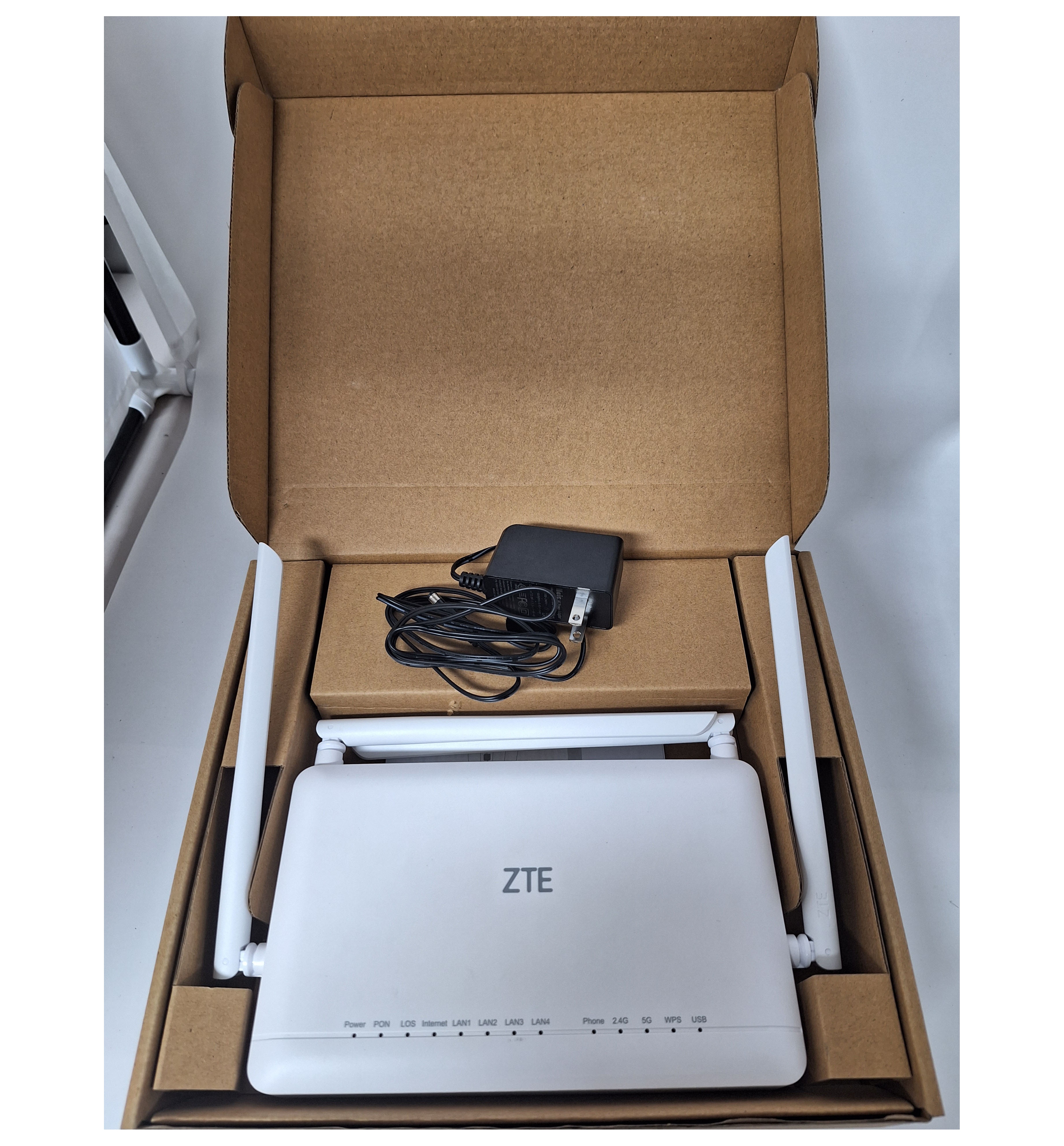 Brand New Original WiFi 6 ONU ZXHN F6600P - GPON 4GE, 1POTS, 1USB