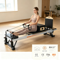 Lit de Pilates Commercial pour Femmes, Modèle Manliqiu, en Stock, Approvisionnement Transfrontalier, Cadre Semi-Hauteur, Fitness Intérieur