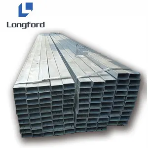 Tubo Cuadrado de acero galvanizado, sección hueca cuadrada rectangular de acero galvanizado, tamaño 80x80, 304, 316, 310S, 321