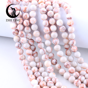 Zhe Ying 6mm 8mm 10mm perles <span class=keywords><strong>de</strong></span> pierre <span class=keywords><strong>de</strong></span> jaspe Web rouge cristal <span class=keywords><strong>de</strong></span> guérison pierres précieuses en vrac perles <span class=keywords><strong>de</strong></span> jaspe Web rouge - Product Image 5