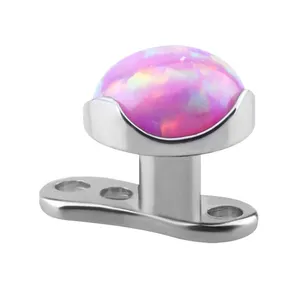 Großhandel Sexy Titanium Micro Dermal Top und Base Opal Piercing Schmuck Piercing Körpers chmuck Micro Dermal Titanium Piercing