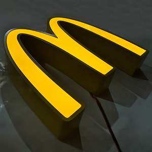 Led al aire libre Frontlit alfabeto inglés tienda logotipos cartelera Metal fabricado letra de canal de tienda - Product Image 3