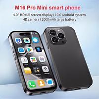 Ponsel pintar Mini 3G Android 10.0 Quad Core, ponsel pintar kartu SIM ganda dengan isi daya Cepat 2000mah 65w