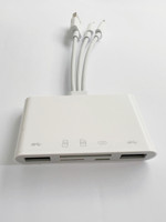 Lector de Tarjetas de Memoria 5 en 1, Adaptador USB OTG y Lector de Tarjetas TF/SD para Dispositivos Móviles USB C y USB