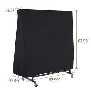 Funda para mesa de ping pong, 36x85x160cm, tela Oxford 210D, impermeable, uso en interiores y exteriores - Product Image 5