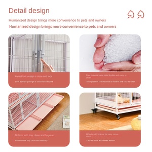 Cage d'élevage pour chat et pigeon d'intérieur à motif solide Cage à lapin renforcée avec boîte d'emballage Maison pour petit chat gras - Product Image 6