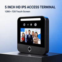 Terminal intelligent de reconnaissance faciale JINGXIN prêt pour le cloud avec sortie relais Wiegand 26/34, bouton d'entrée/sortie pour sonnette, pour l'automatisation des bâtiments