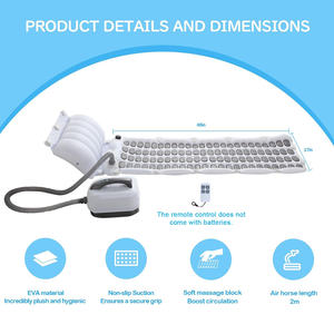 Tappetino Idromassaggio Impermeabile per Vasca da Bagno, Macchina Massaggiante Termale Elettrica per Spa - Product Image 6