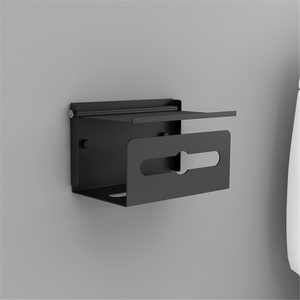 Zinc Alloy Modern Bathroom Tissue & Toilet Paper <b>Roll</b> <b>Rack</b> with Mobile Phone Holder - Product Image 5