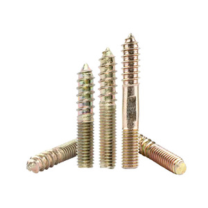 Zinc Plated Double End Self Tapping Wood Screws M4 M5 M6 M8 M10 Flat Round Head Metric Grade A For Wood - Product Image 3