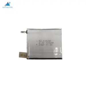 Factory lipo battery 1mm thickness 014348 3.7 v 130mah lipo battery rechargeable li-ion polymer battery