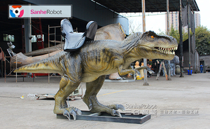 Jeux d'arcade à pièces pour enfants personnalisés, manèges et équipements de terrain de jeux amusants, <span class=keywords><strong>dinosaure</strong></span> mécanique à monter - Product Image 4