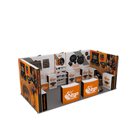 Stand d'exposition modulaire en aluminium 10x20 pieds, montage sans outil, portable, pour salons professionnels