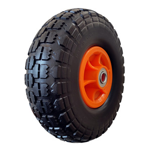 Cheng Jin Vehicles 3.50-4 Solid Tire Polyurethane Airless <b>Wheel</b> <b>For</b> <b>Trolleys</b> And Tool Carts 10 Inch Max Load 100kg - Product Image 1