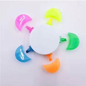 Marcadores Fluorescentes Personalizados de 5 Colores con Diseño de Flor, Resaltadores Personalizados con Logotipo, Regalo Publicitario - Product Image 5