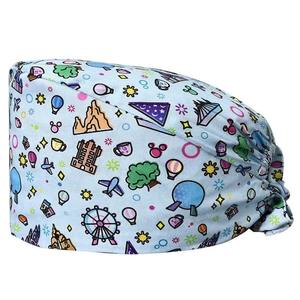 Gorros Quirúrgicos Médicos Unisex de Algodón Transpirable para Hospital, Gorros Bouffant Estampados de Producción Profesional - Product Image 1