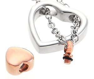 สร้อยคอจี้รูปหัวใจสแตนเลสสตีลชุบทองคำสีกุหลา<span class=keywords><strong>บ</strong></span>สำหรับเก็บอัฐิแบ<span class=keywords><strong>บ</strong></span>ออร์โธดอกซ์ พร้อ<span class=keywords><strong>ม</strong></span>ชุดอุปกรณ์เติมอัฐิ - Product Image 4