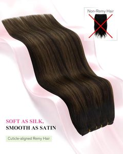Extensions <span class=keywords><strong>de</strong></span> cheveux à bandes adhésives invisibles injectées, cheveux humains européens 100% Remy, qualité 12A, lisses, alignés dans le sens des cuticules, pour salon, balayage - Product Image 5