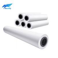 Rollo de Papel para Plotter CAD de 120 cm, Doble Cara, Blanco, Ecológico y Reciclable