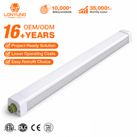 Luminaire LED Tri-Proof 8FT 60W IP65 Homologué ETL et DLC, Type Linéaire pour Projets de Garages et Bâtiments Commerciaux