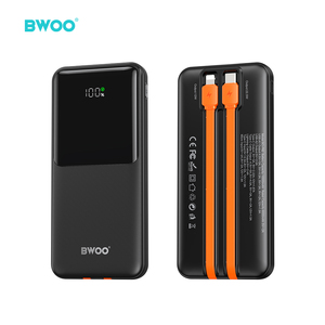 แบตสำรองพกพา BWOO <span class=keywords><strong>Mini</strong></span> พร้อมสายในตัวสำหรับ <span class=keywords><strong>iPhone</strong></span> รองรับการชาร์จเร็ว PD 22.5W ความจุ 10000mAh - Product Image 1