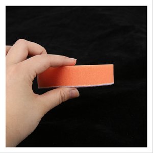 Applicateur en éponge métallique en <span class=keywords><strong>tissu</strong></span> durable pour tampons de polissage de voiture, logo personnalisé, kit médical fonctionnel pour le voyage et le rangement - Product Image 4