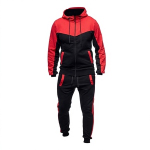 Survêtement camouflage pour homme, manches longues, col montant, fermeture éclair, poches latérales, coupe classique, style sportif automne, 100 % polyester - Product Image 1