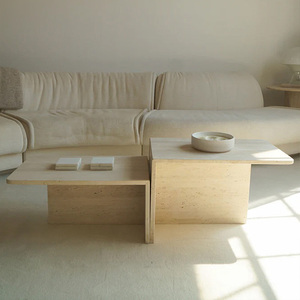 Mesas de Centro de Travertino Natural de Diseño, Modernas, Minimalistas y Modulares para <span class=keywords><strong>Hotel</strong></span> y Villa - Product Image 3