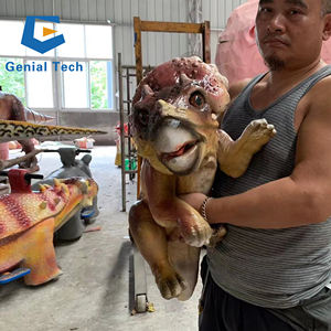 JN-Z23J25 Halloween Kostüm Animatronic Holding Dinosaurier Modell Beliebte Dinosaurier Handpuppe - Product Image 2