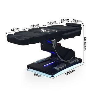 Meilleures ventes Lit de luxe pour les cils et lit de soin du visage pour salon de beauté Lits de massage portables et réglables en hauteur pour <span class=keywords><strong>spa</strong></span> et clinique - Product Image 4